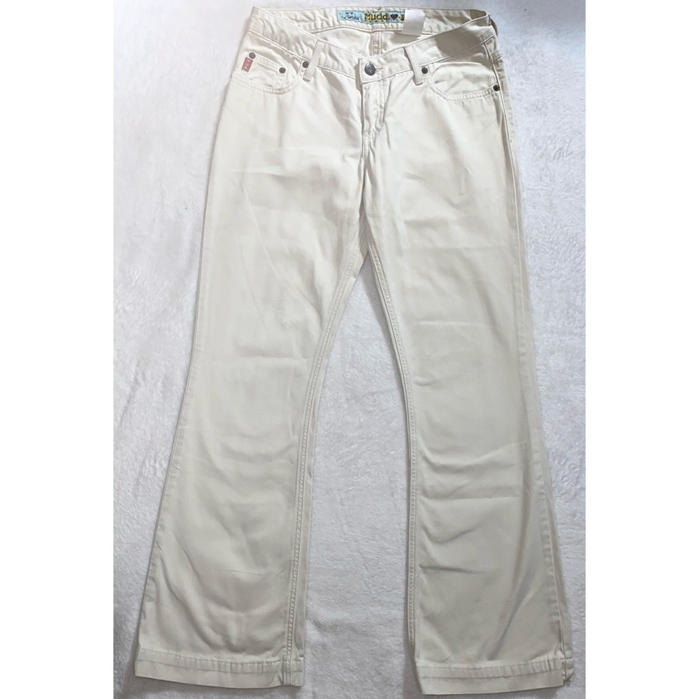 Vintage 00s y2k MUDD khaki low rise flare pants